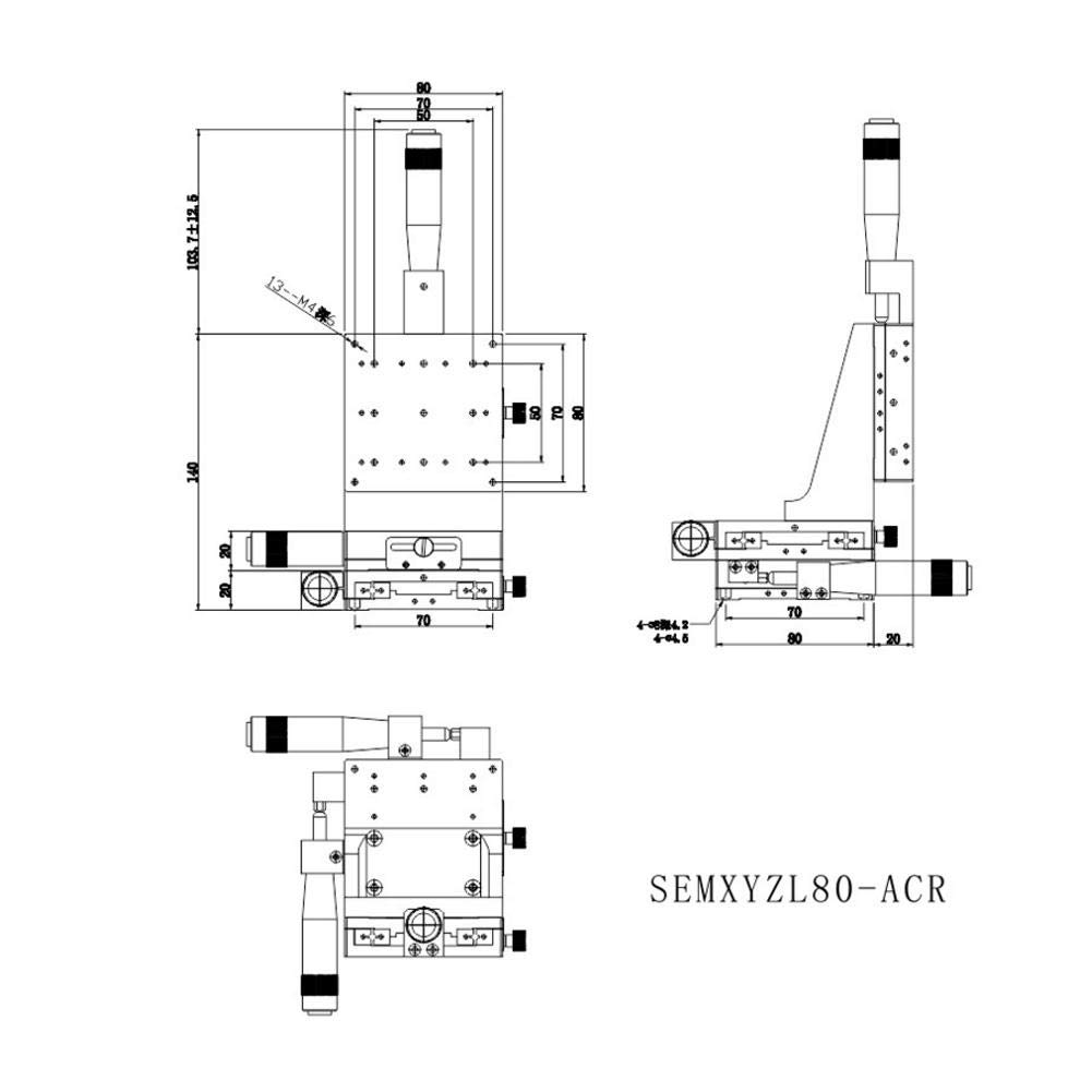 Amazon.com: XYZ Axis Lineal Stage, XYZ Elevación de Alta